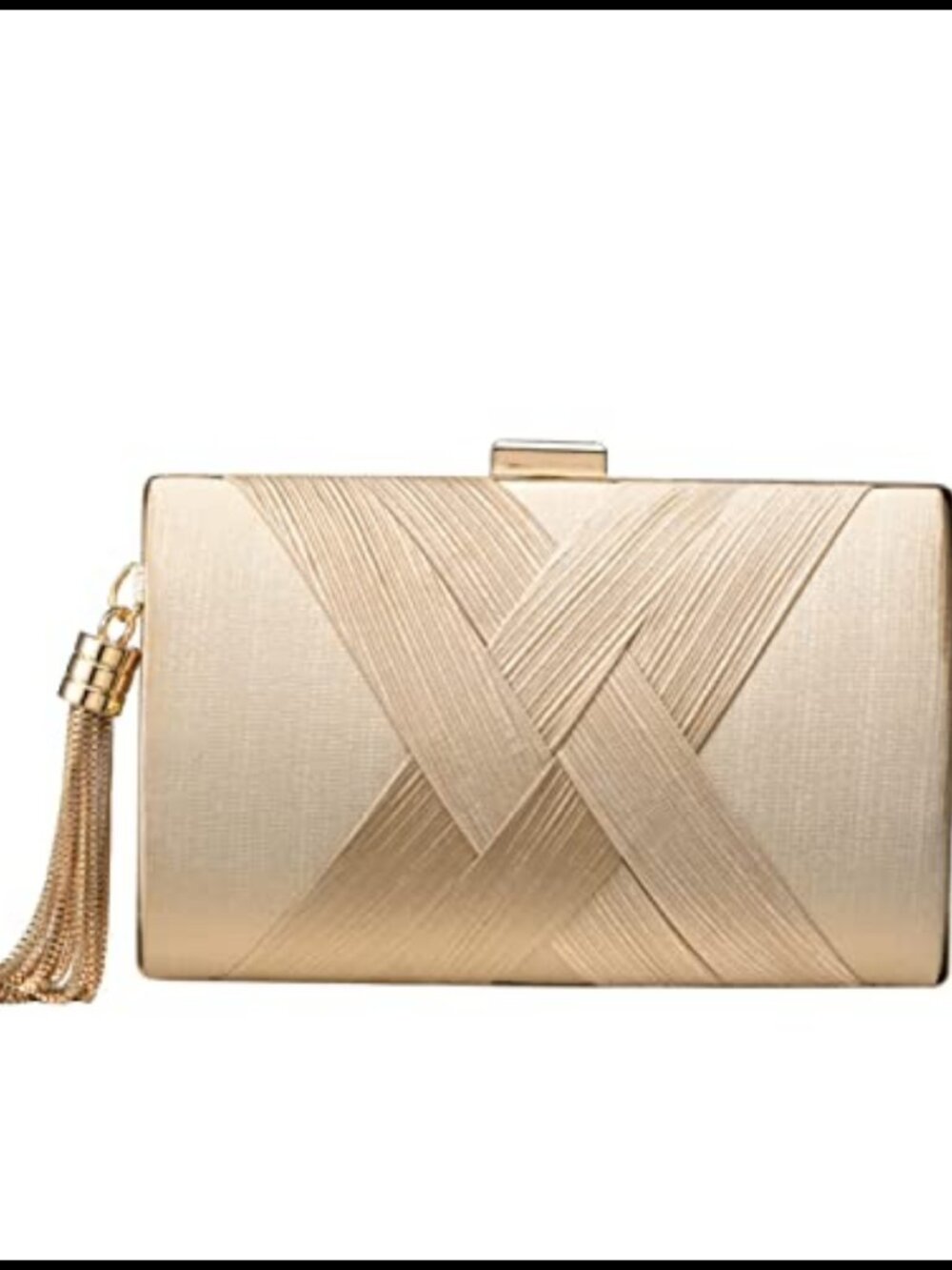 Silk Satin Tassel Evening Clutch Crossbody Shoulder Bag for Wedding Party